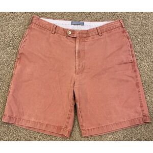Peter Millar‎ Winston Washed Twill Chino Men's Shorts  Size 36 Faded Red/coral